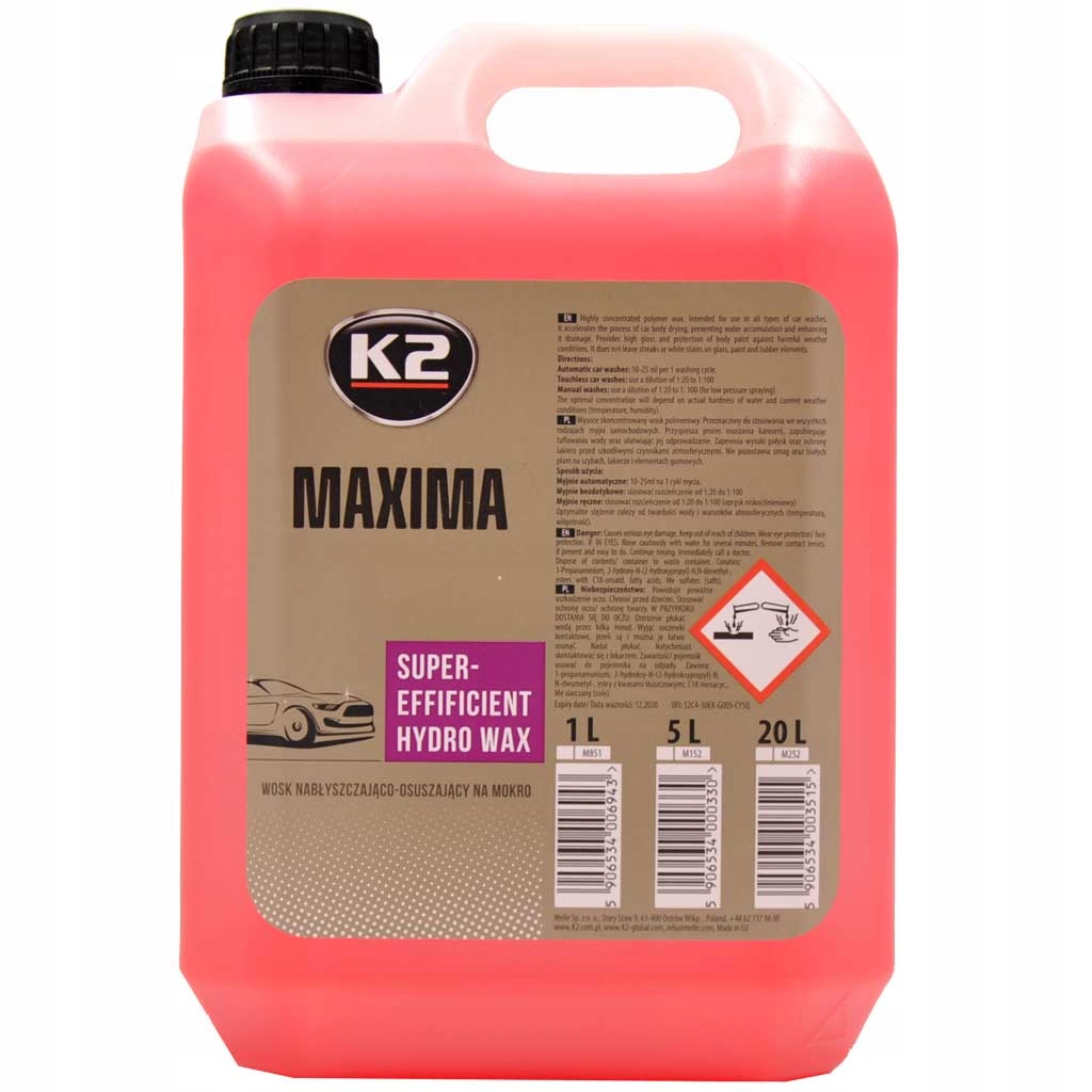 

K2 Maxima Hydrowosk do Suszenia i Nabłyszczania