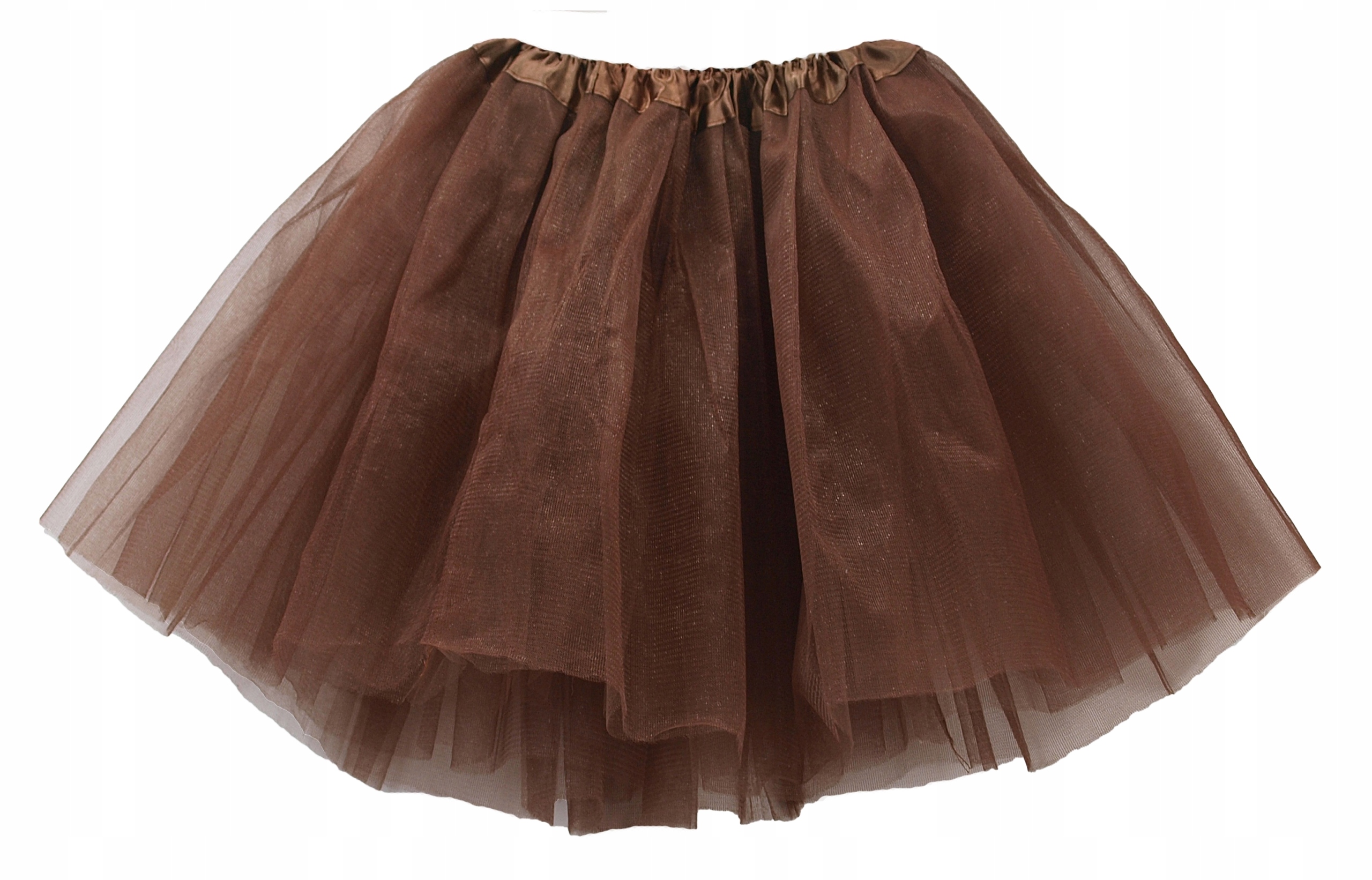 SPÓDNICZKA TIULOWA SPÓDNICA TUTU 40cm BRĄZOWA