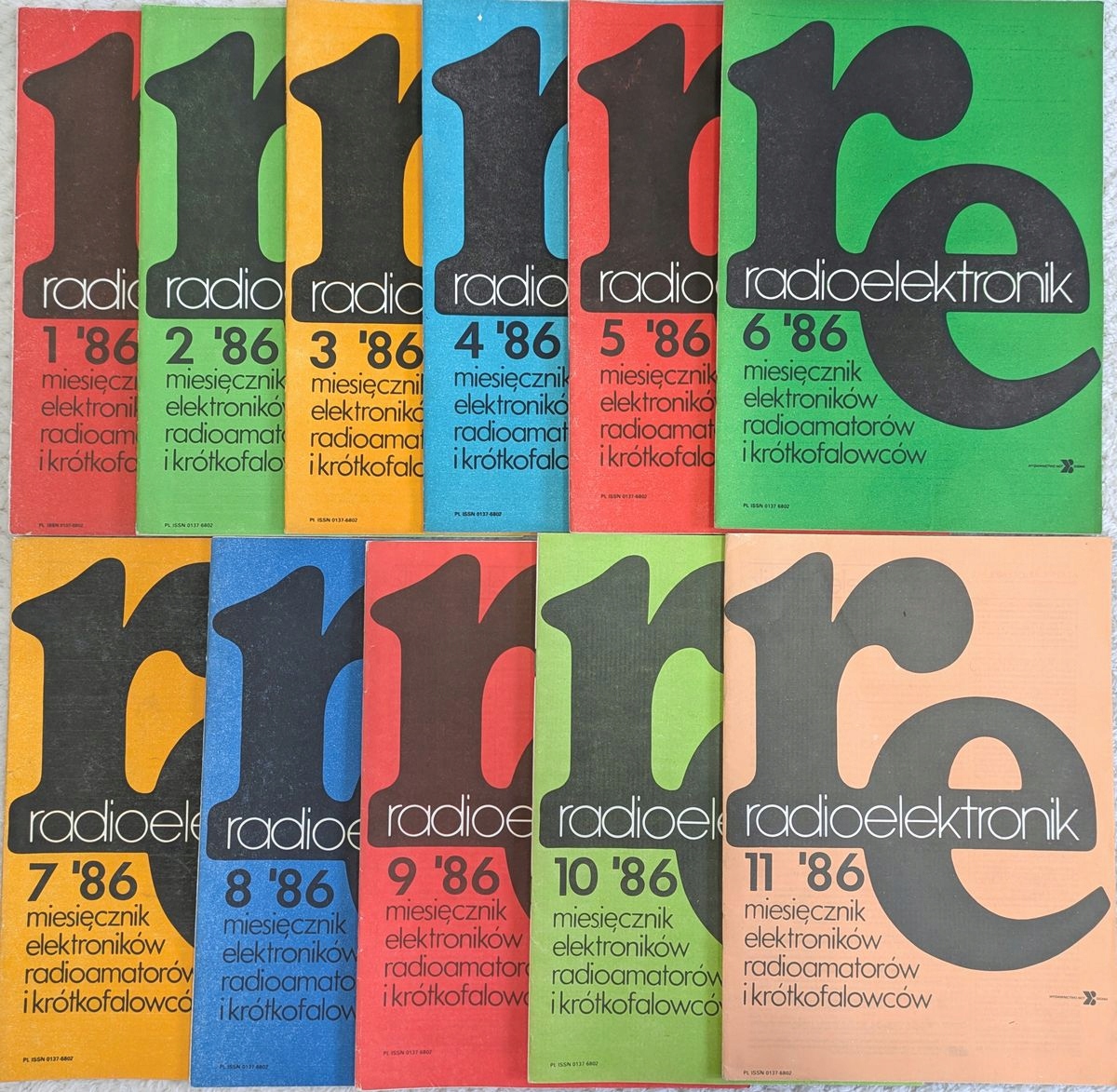 Miesięcznik RADIOELEKTRONIK 11 numerów 1986