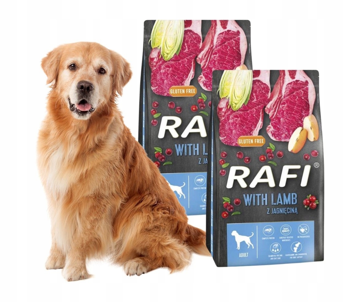 Levně Rafi Suché Krmivo pro psy s jehněčím masem 2x10kg Dospělý Dolina Noteci