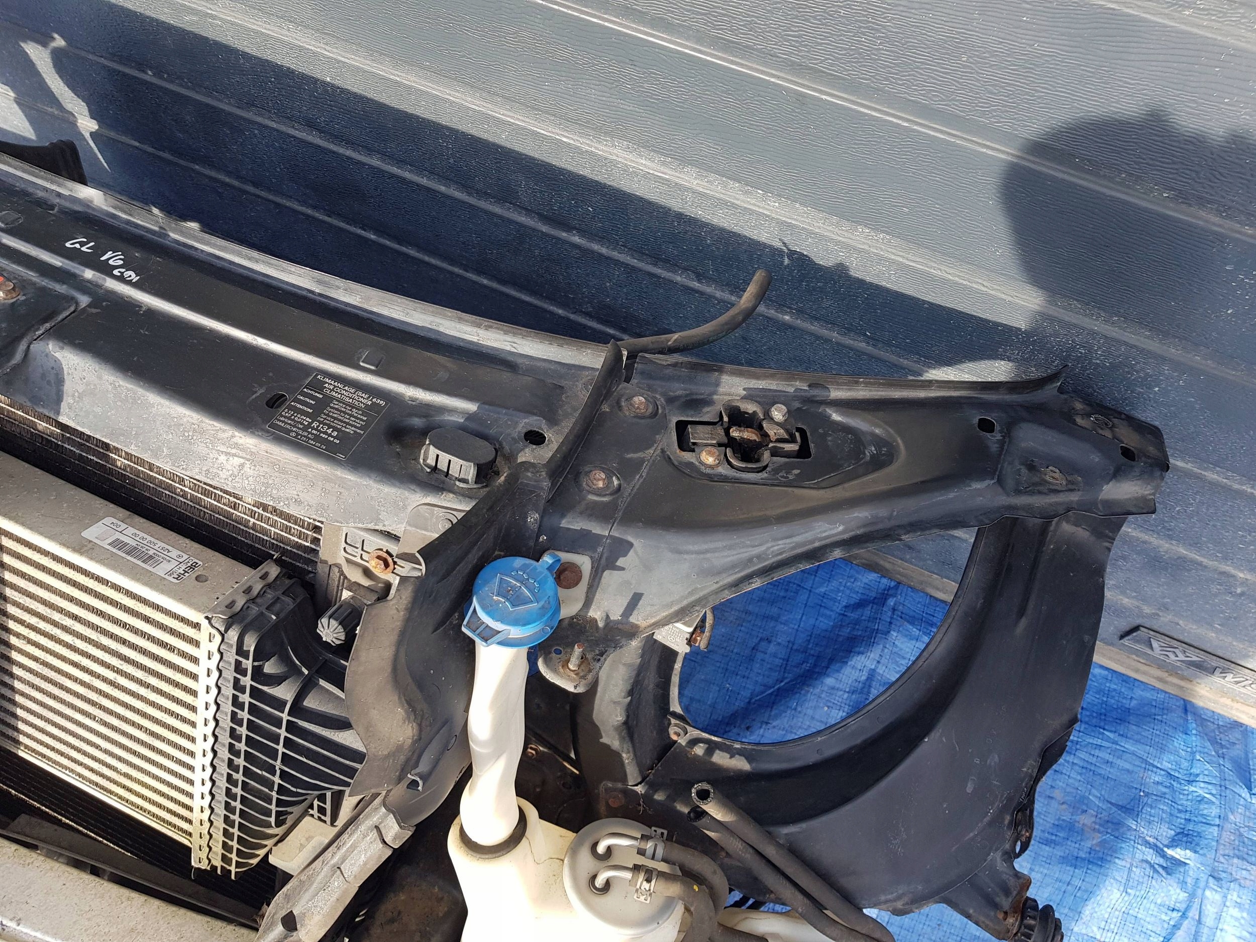support panel for radiators radiator MERCEDES ML W164 GL X164 3.0 CDI