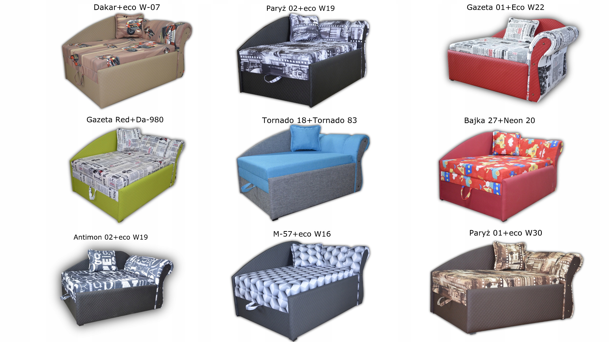 DLA DZIECKA Tapczan ZUZIA producent ROZKŁADANA Szerokość mebla 78 cm