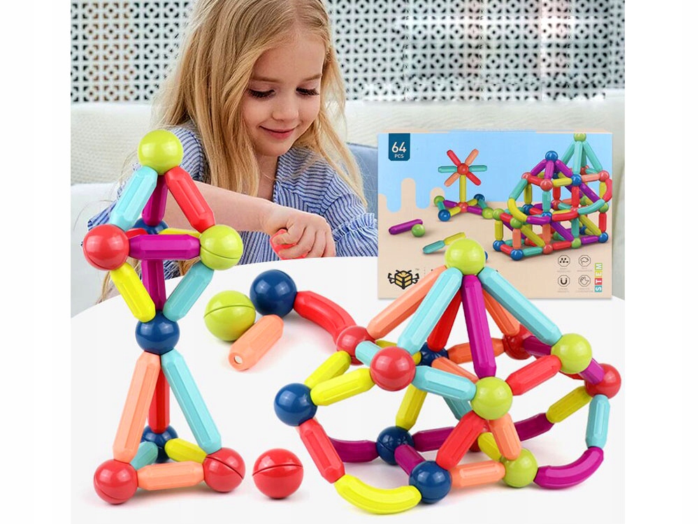 KLOCKI MAGNETYCZNE EDUKACYJNE MAGNETIC STICKS Certyfikaty, opinie, atesty CE EN 71