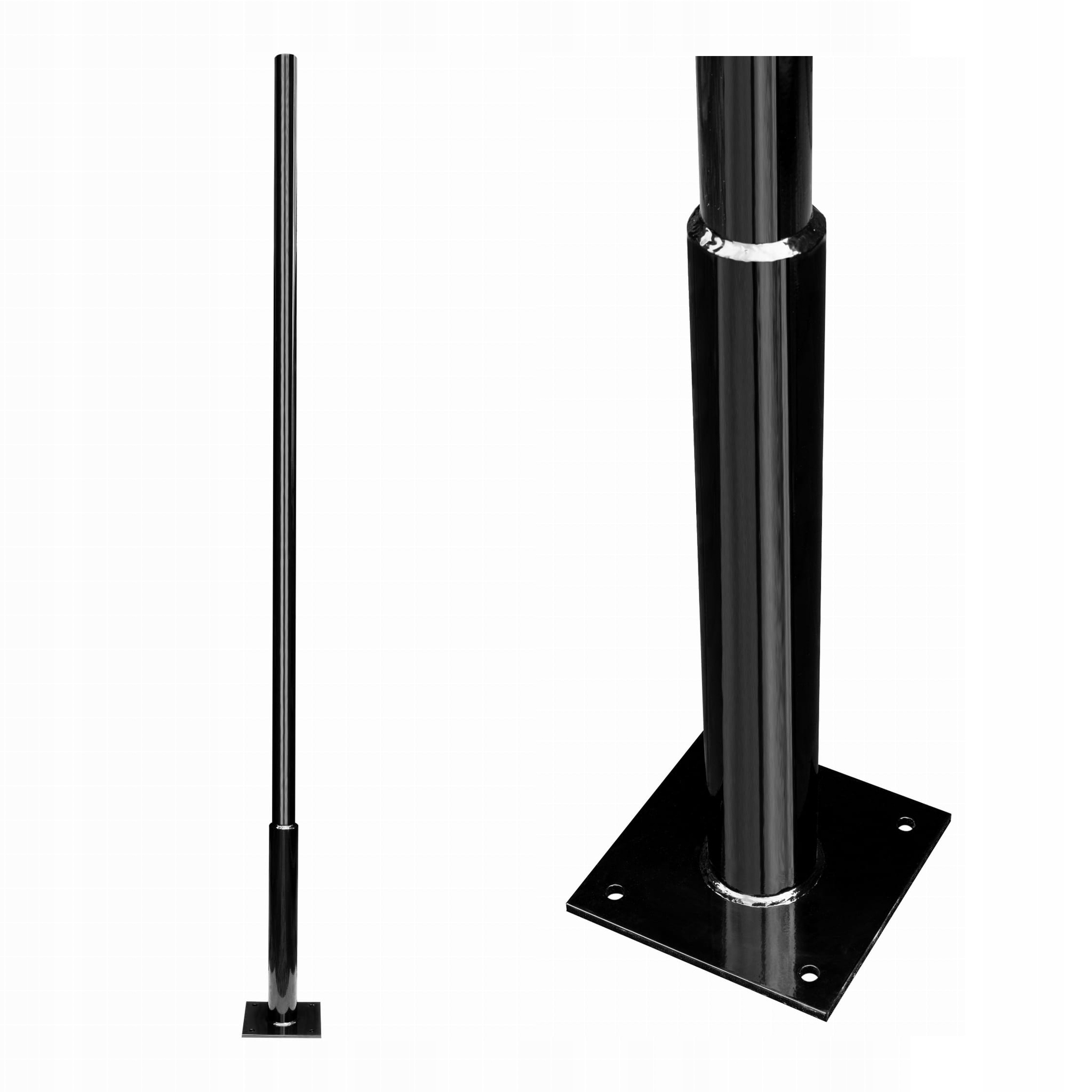 Maszt Słup do Lampy Kamery Solidny 400 cm 22 kg Stal PodkładAntykoro Czarny