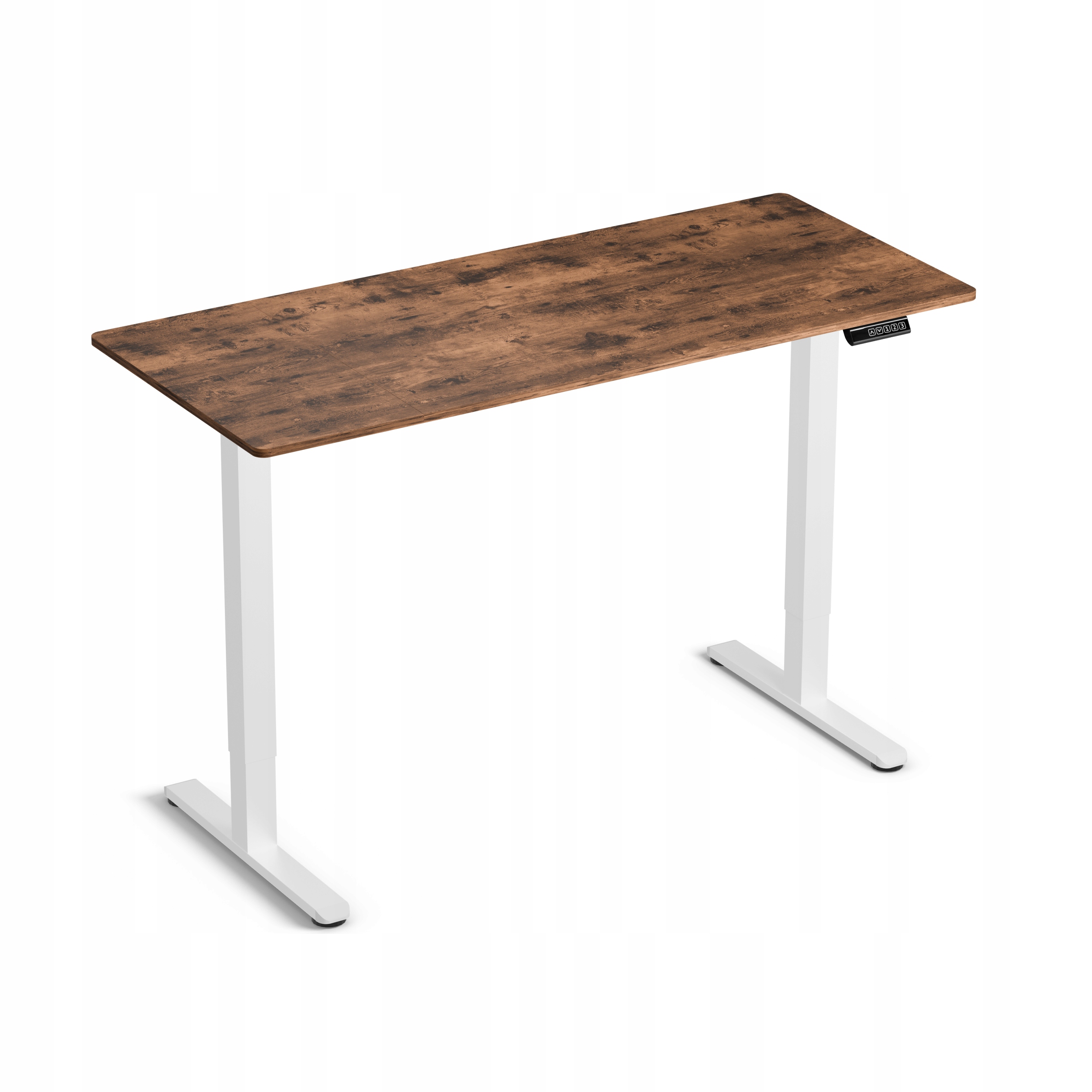 Elektrický stôl s nastaviteľnou výškou Lite 140 LVNSystem rustikálny biely