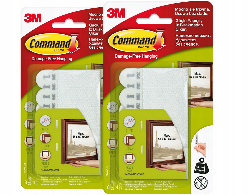 Rzep do obrazów samoprzylepny ZESTAW 48szt COMMAND
