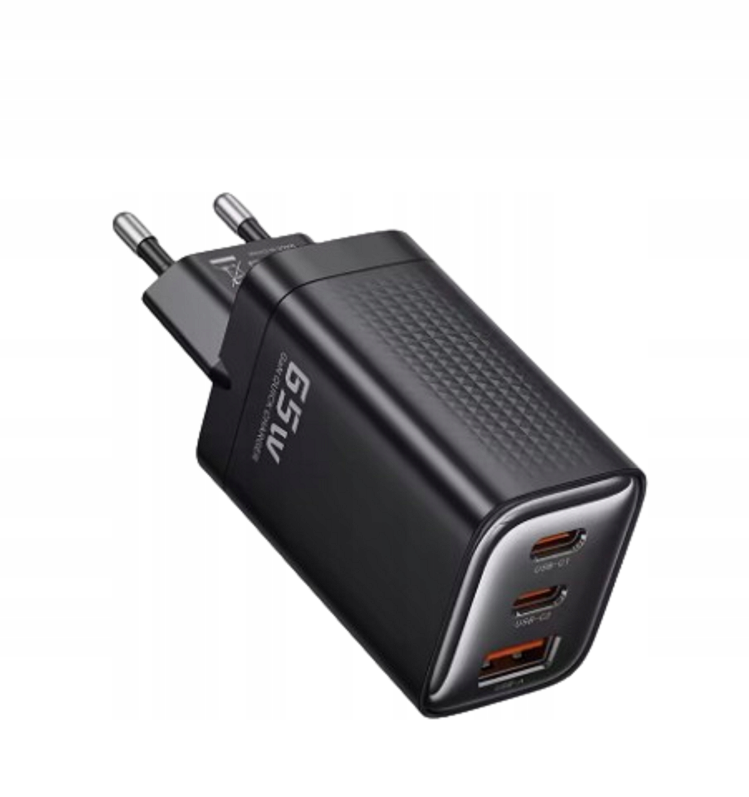 Ładowarka sieciowa Toocki 65W czarna Dikom 3w1