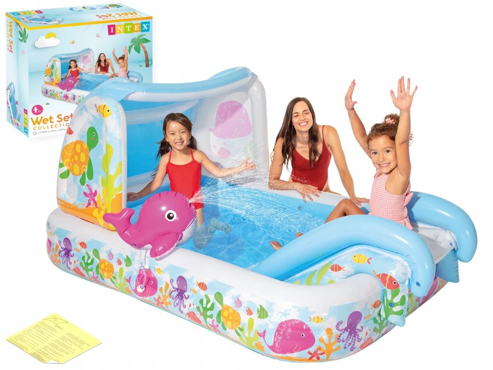 Wodny Plac Zabaw dla Dzieci Akwarium 229x147x107 Intex 57447 Brodzik Basen