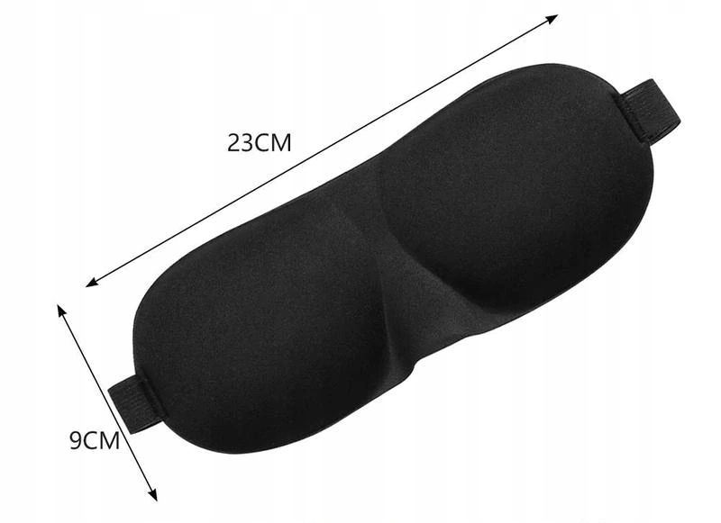 MASKA MASECZKA OPASKA NA OCZY DO SPANIA DO SAMOLOTU KOMFORT 3D Materiał dominujący inny