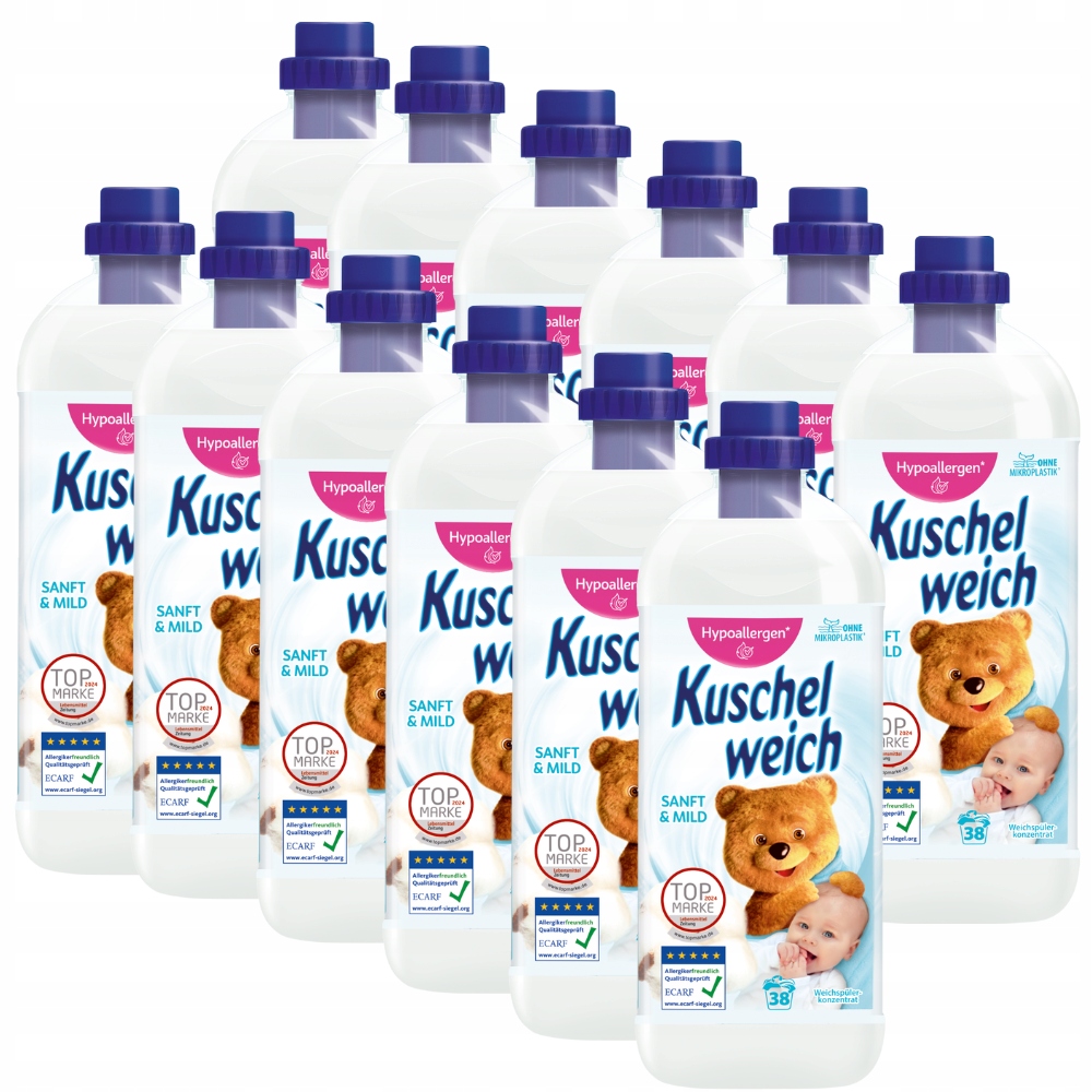 Levně Kuschelweich Sanft & Mild tekutá aviváž 12x1l