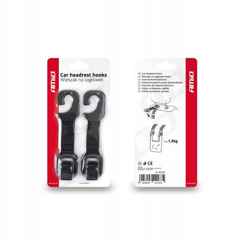 UCHWYTY,WIESZAKI SAMOCHODOWA NA TORBĘ, ZAKUPY 2SZT Rodzaj wieszaki