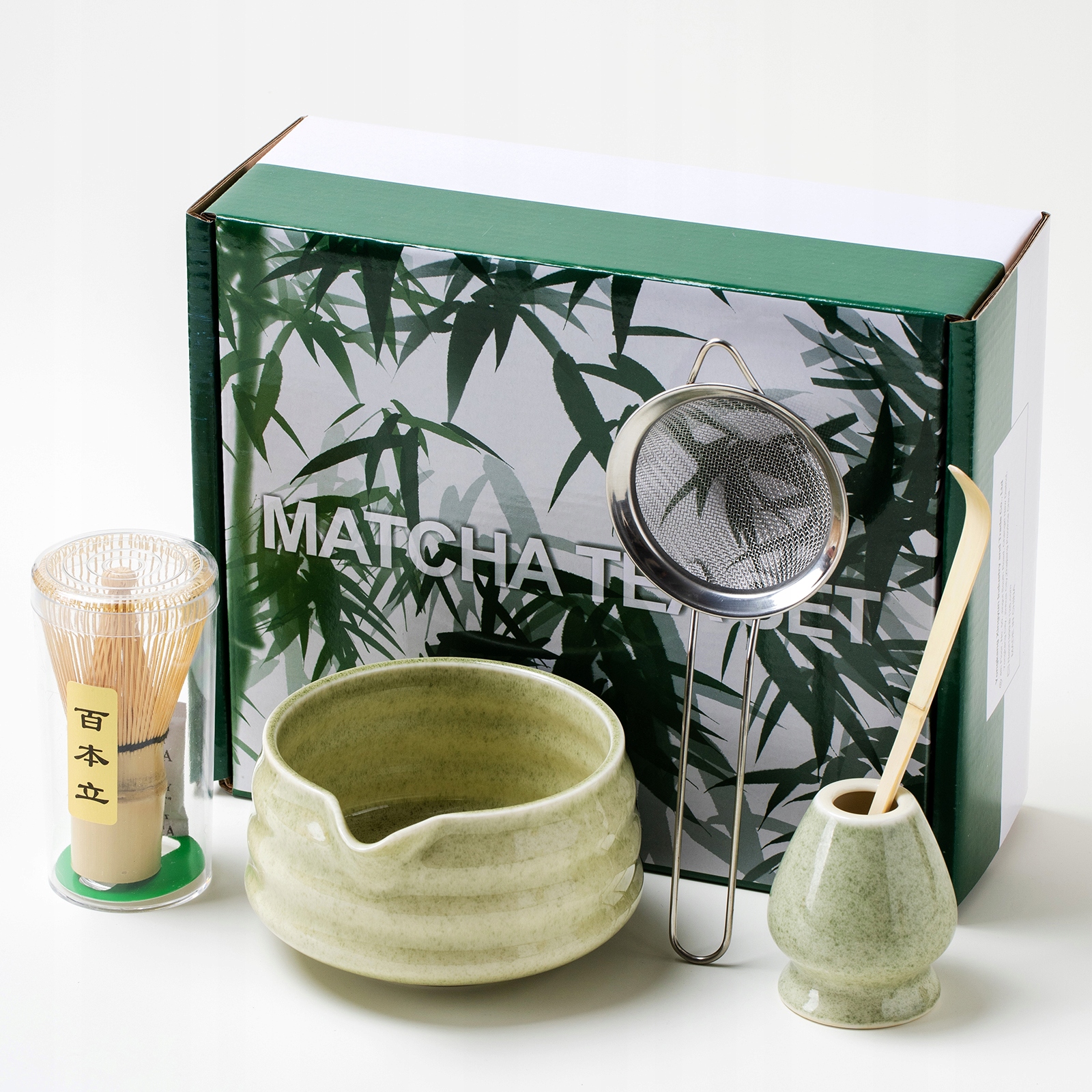 Bambusowy Zestaw Prezentowy Do Herbaty Matchy Chashaku Dianlv