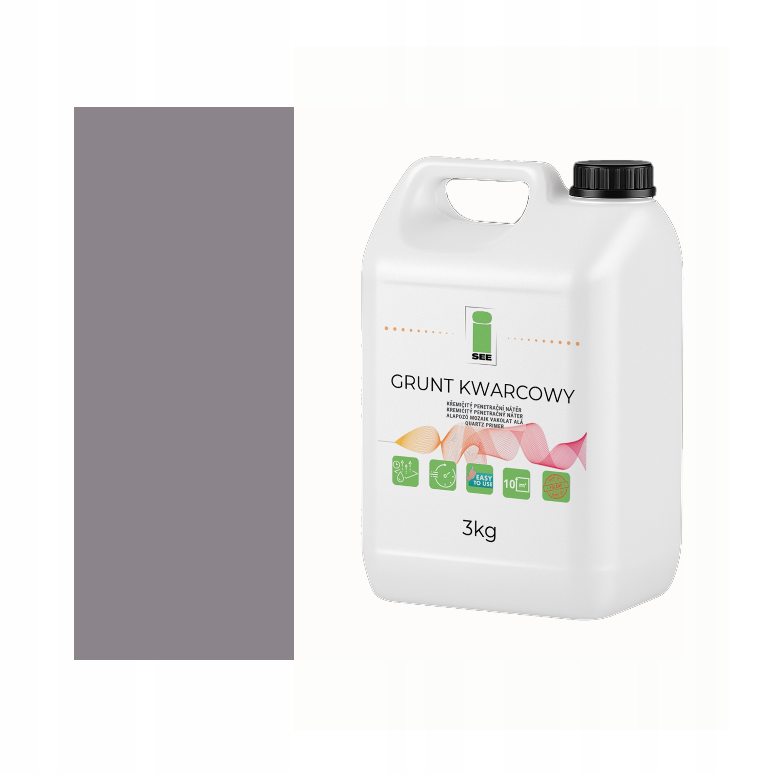 Grunt Pod Tynk Mozaikowy M41 Szary Ciemny 3KG