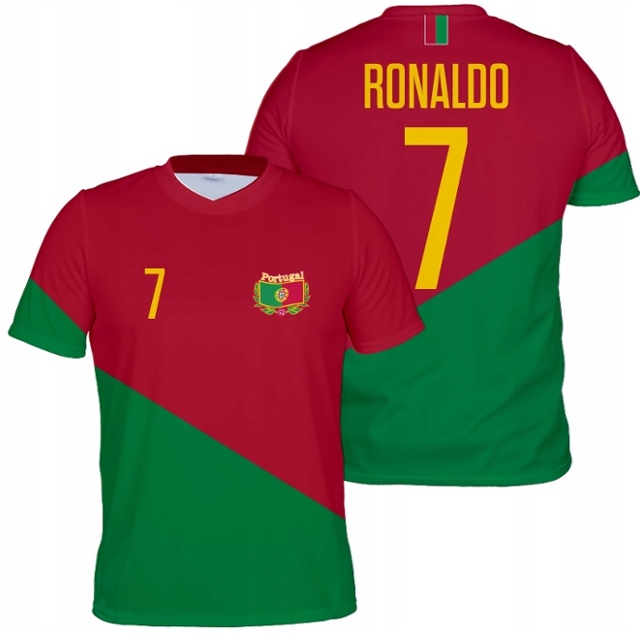 Koszulka RONALDO PORTUGALIA Reprezentacja sportowa koszulka piłkarska r 134