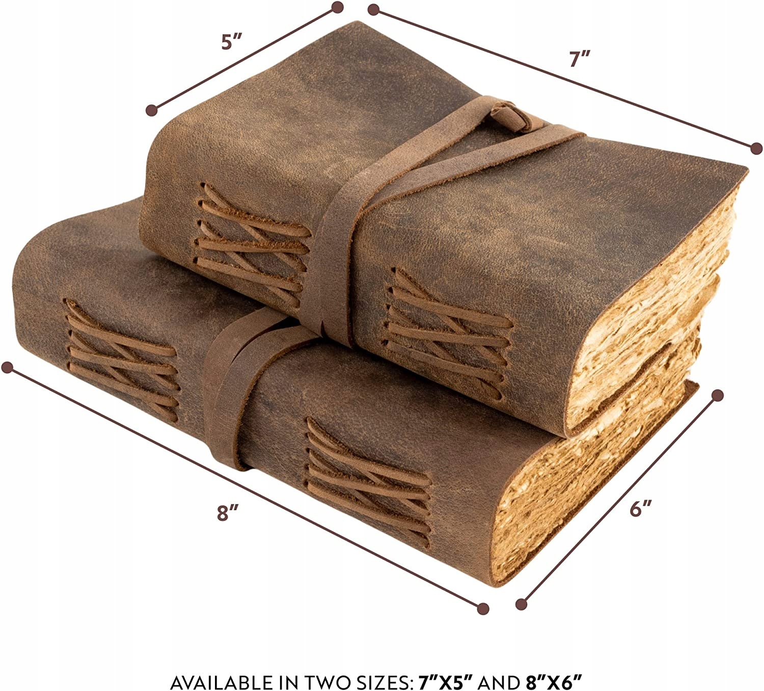 NOTATNIK VINTAGE NOTES SKÓRZANY STYLU RETRO STARY Rozmiar inny