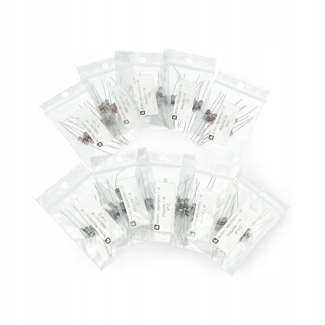 

Zestaw rezystorów Cf Tht 1W - 100szt.