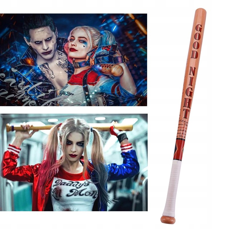 KIJ DREWNIANY BASEBALLOWY COSPLAY HARLEY QUINN Model Sporty drużynowe Baseball