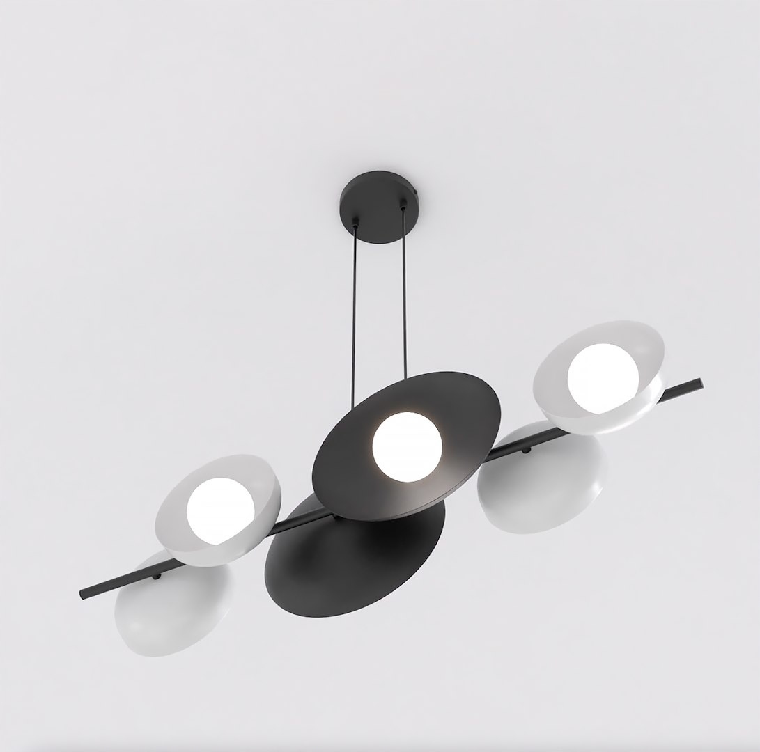 Závěsná lampa Volum 6, moderní, geometrická