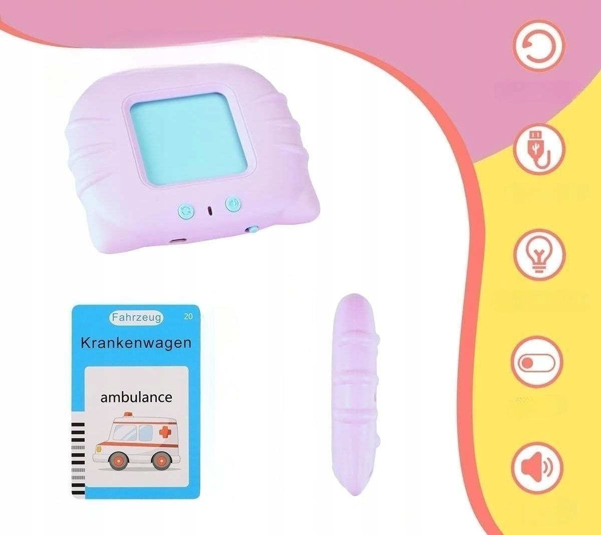 mówiące karty flash, zabawki edukacyjne dla maluchów w wieku 1-6 lat Płeć chłopcy dziewczynki