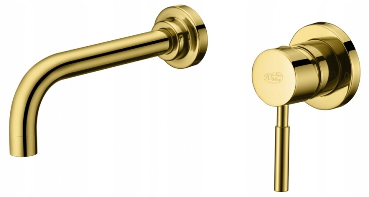 Podomítková Umyvadlová Baterie Zlatá Denver