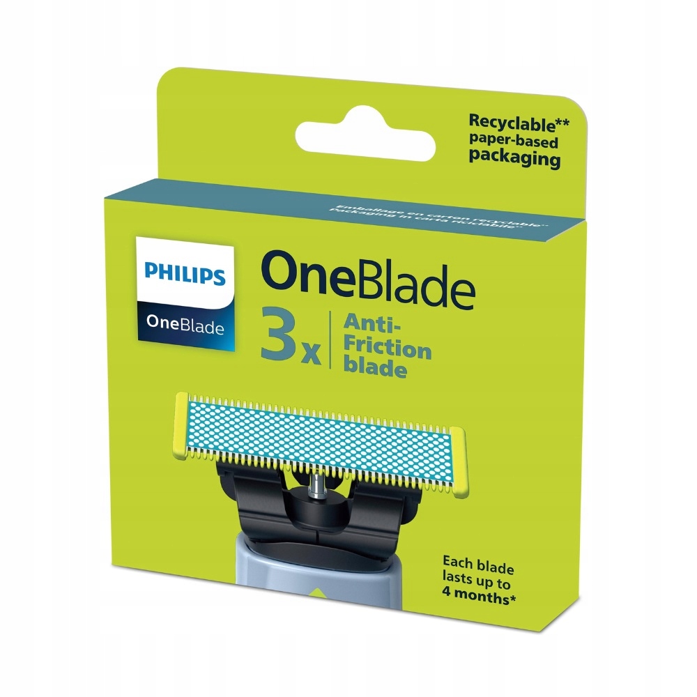 Philips OneBlade 360 zapasowe ostrza Anti-Friction, QP235/50, 3 szt