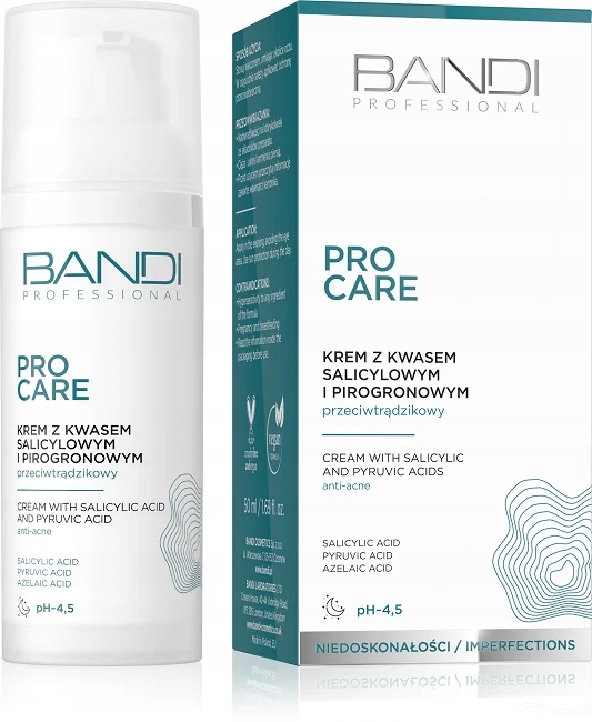 Bandi Krem z kwasem salicylowym i pirogronowym przeciwtrądzikowy 50 ml