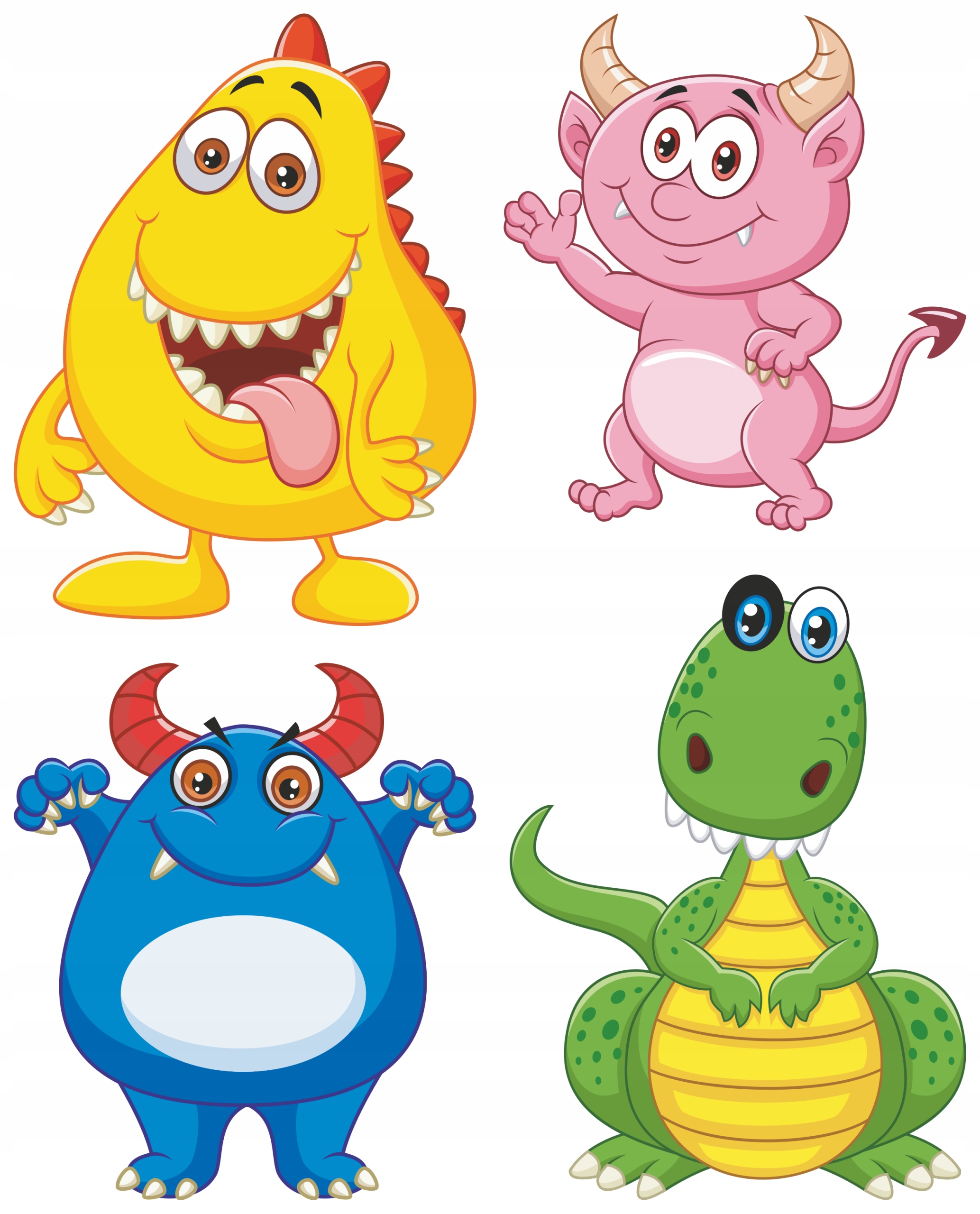 NAKLEJKI NA OKNO LUSTRO SZYBĘ POTWORY POTWORKI