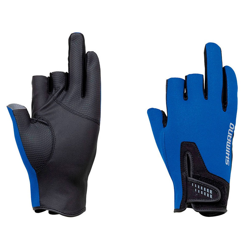 Shimano rękawiczki 3 palce L Blue