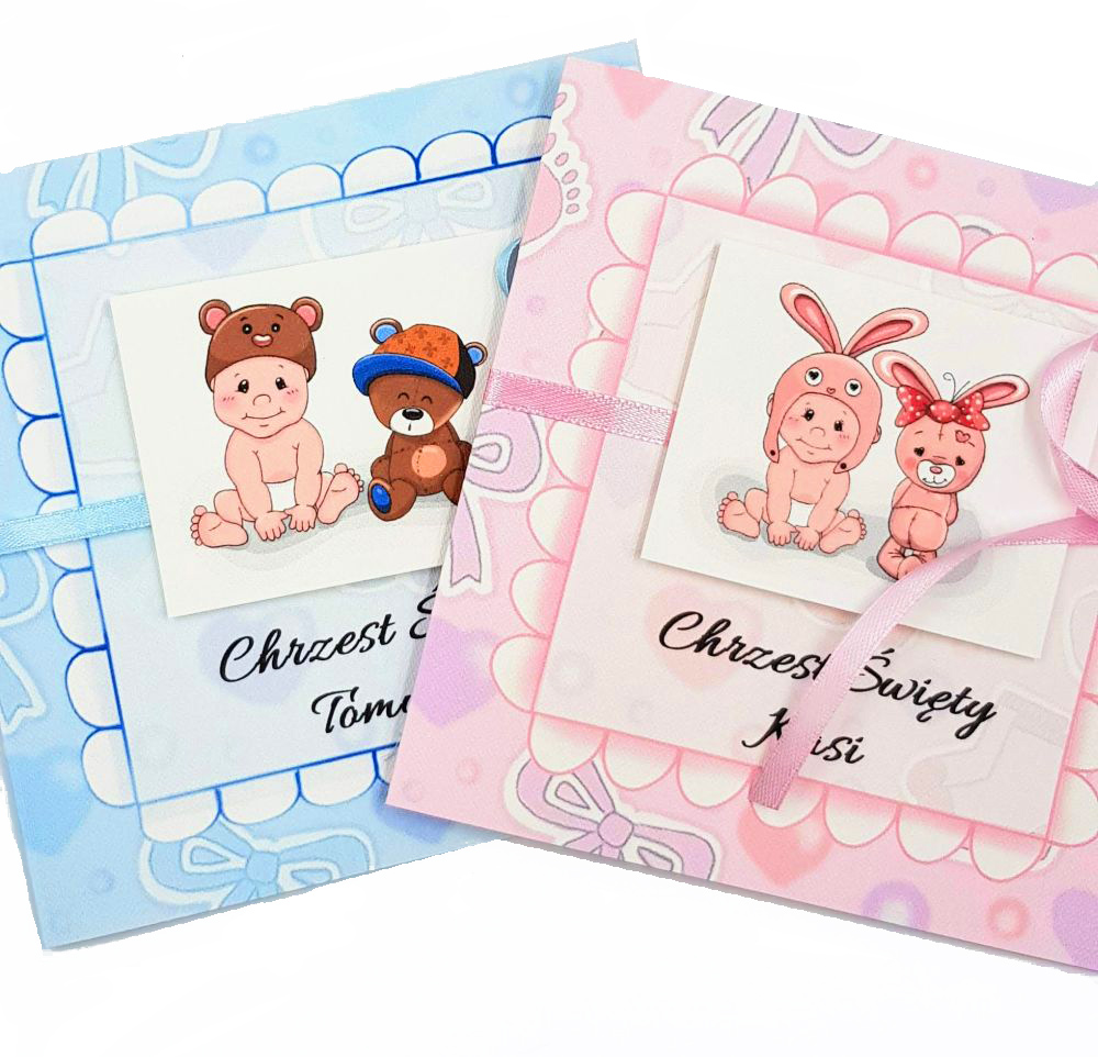 ZAPROSZENIA CHRZEST, CHRZCINY, CHŁOPIEC BŁEKIT