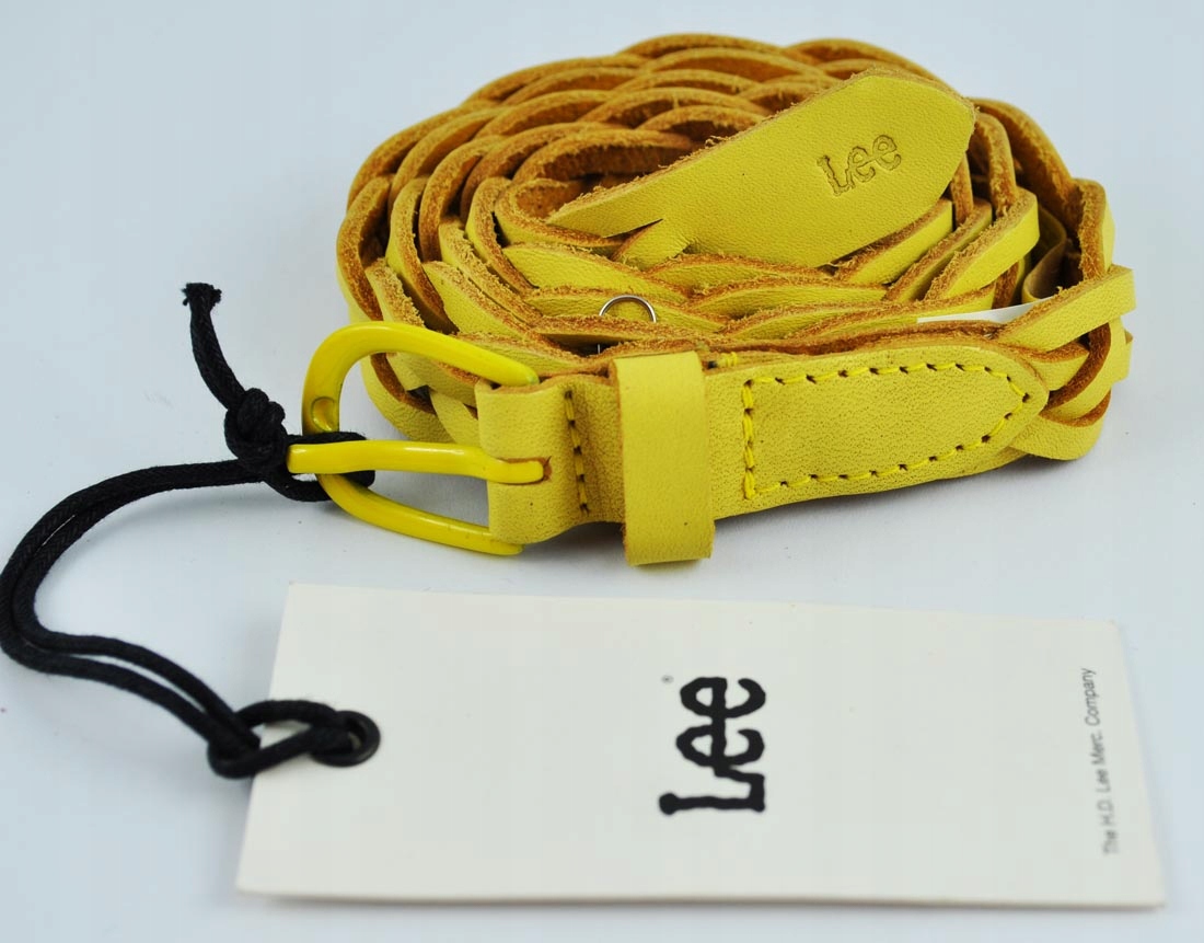 

Lee pasek skórzany yellow Braid Belt _ 85