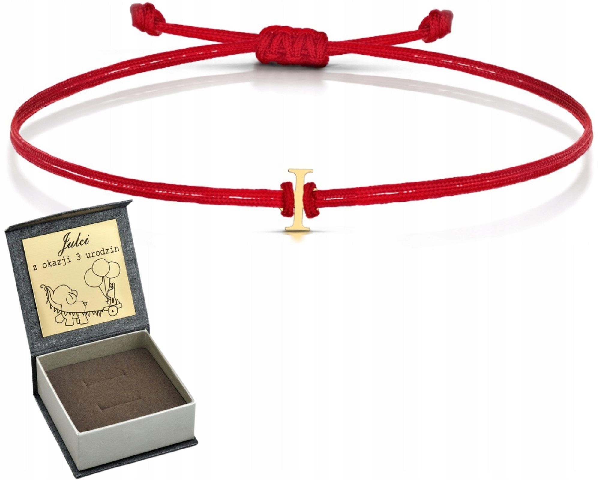 Zlatý Provázkový Náramek S Písmenem A 585 Graw