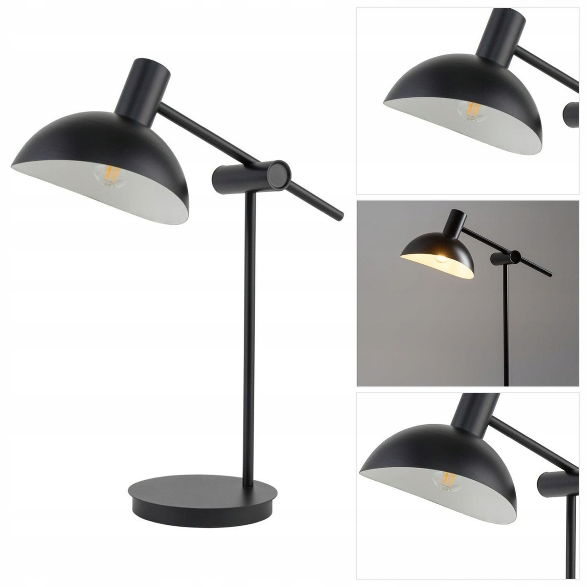 Černá stolní lampa Artis moderní do pracovny, psací stůl Sigma Lighting
