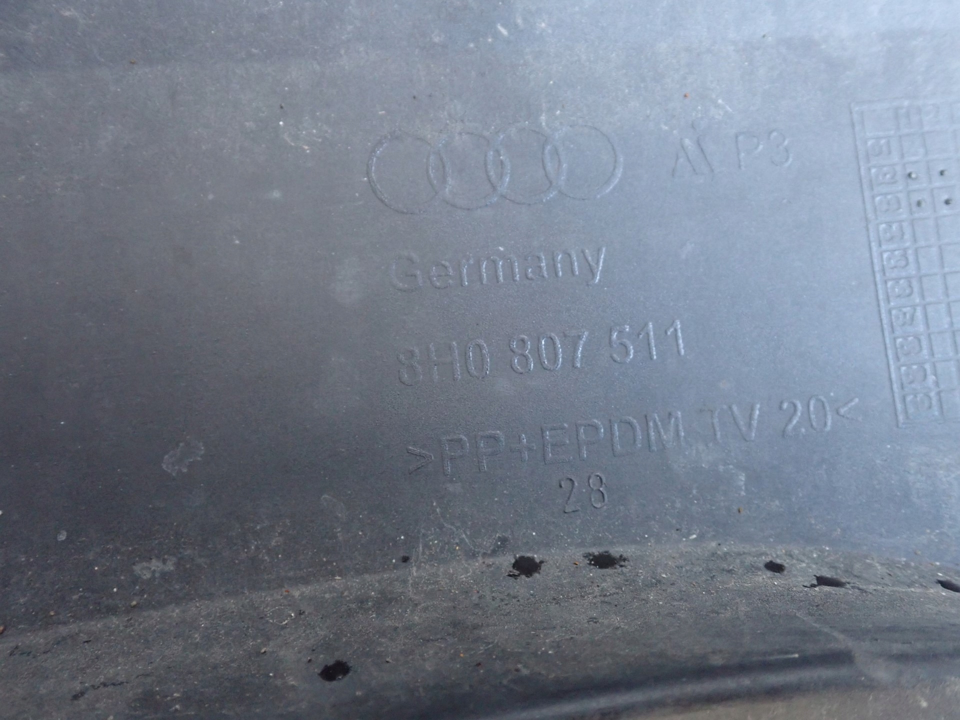 bumper rear part rear AUDI A4 8H CABRIO 2002-2005R 8H0807511