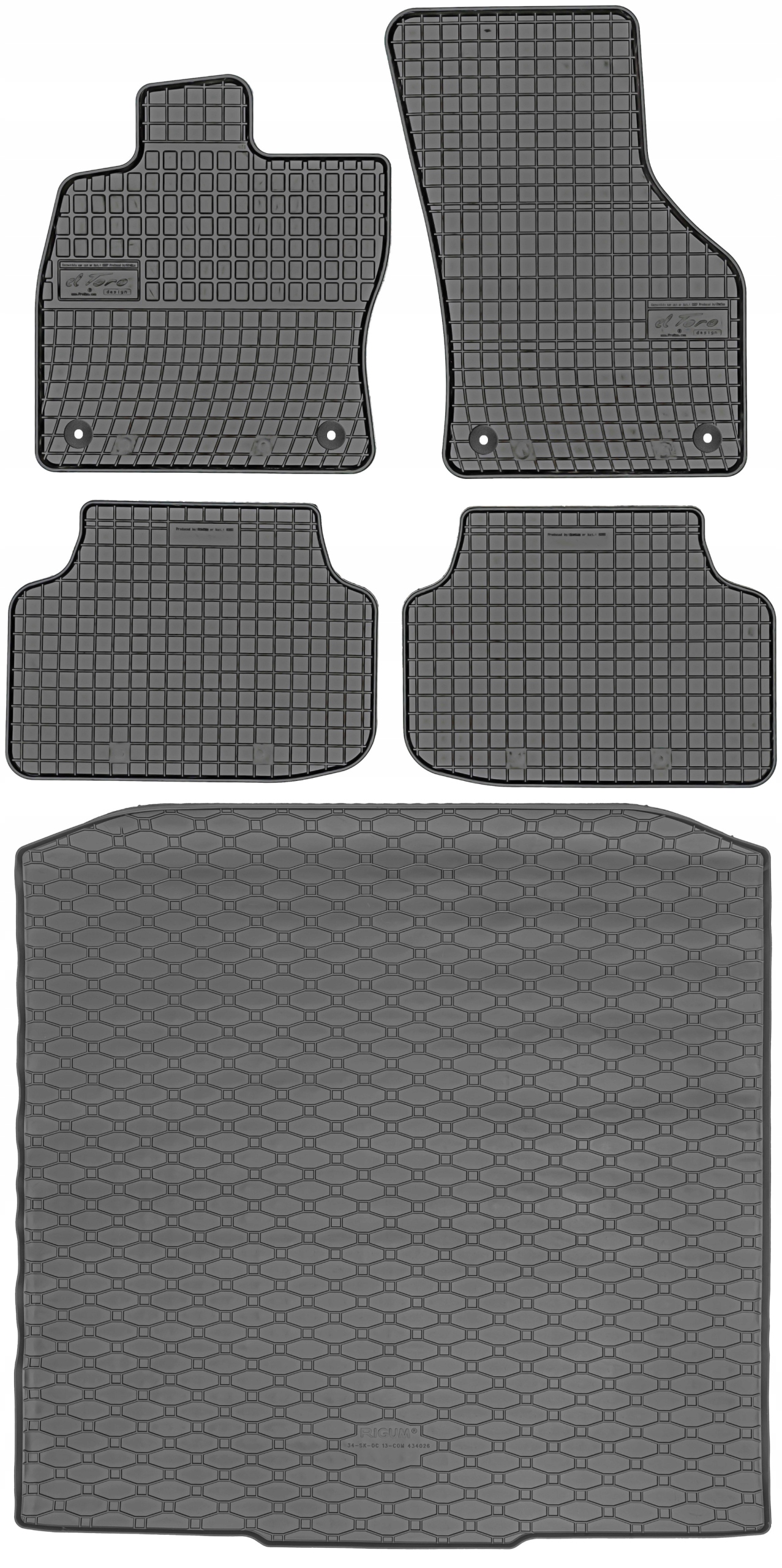 Škoda Octavia III Kombi 2013-2020 Sada rohoží koberčekov