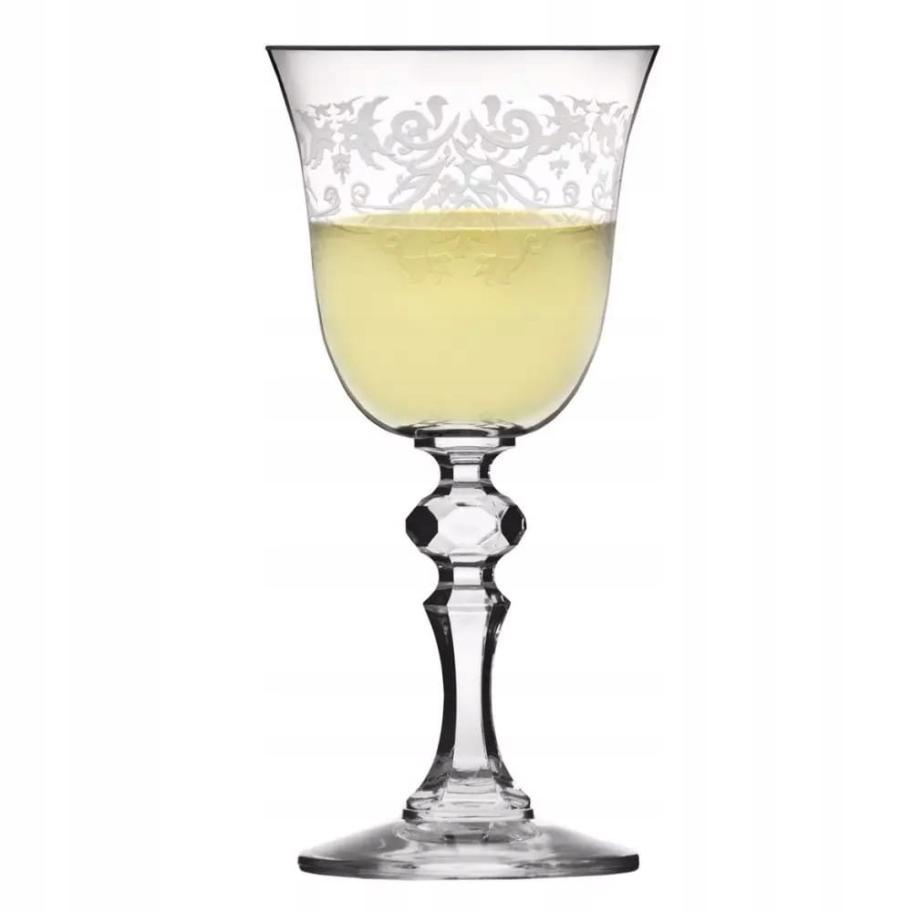 KIELISZKI DO WINA BIAŁEGO KRISTA DECO 150ml.KROSNO