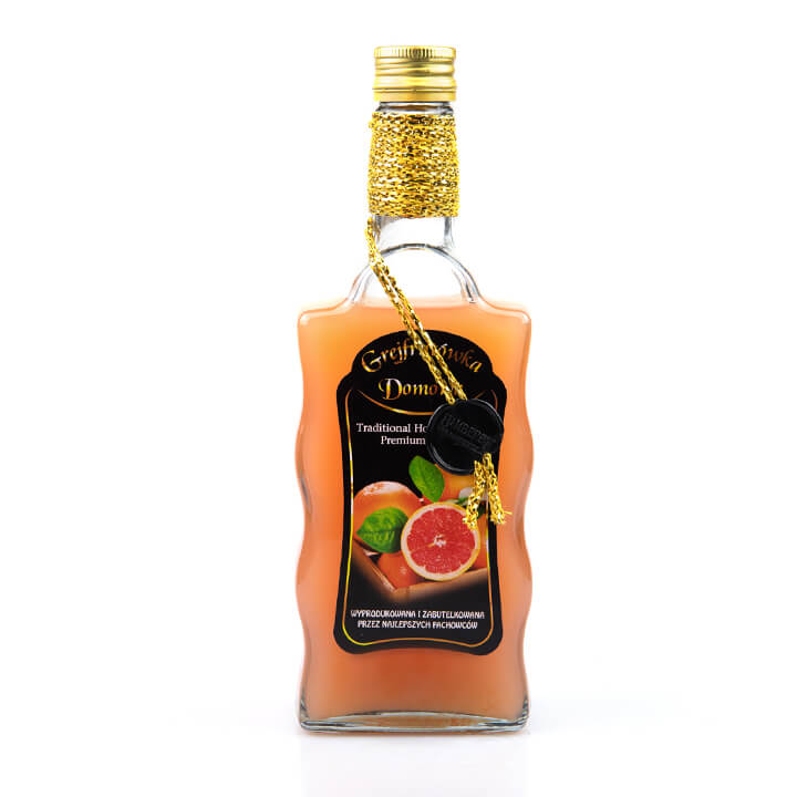 

Butelka zdobiona fala 500ml Grejpfrutówka Domowa