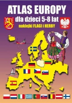 

Atlas Europy dla dzieci 5-8 lat z naklejkami flag