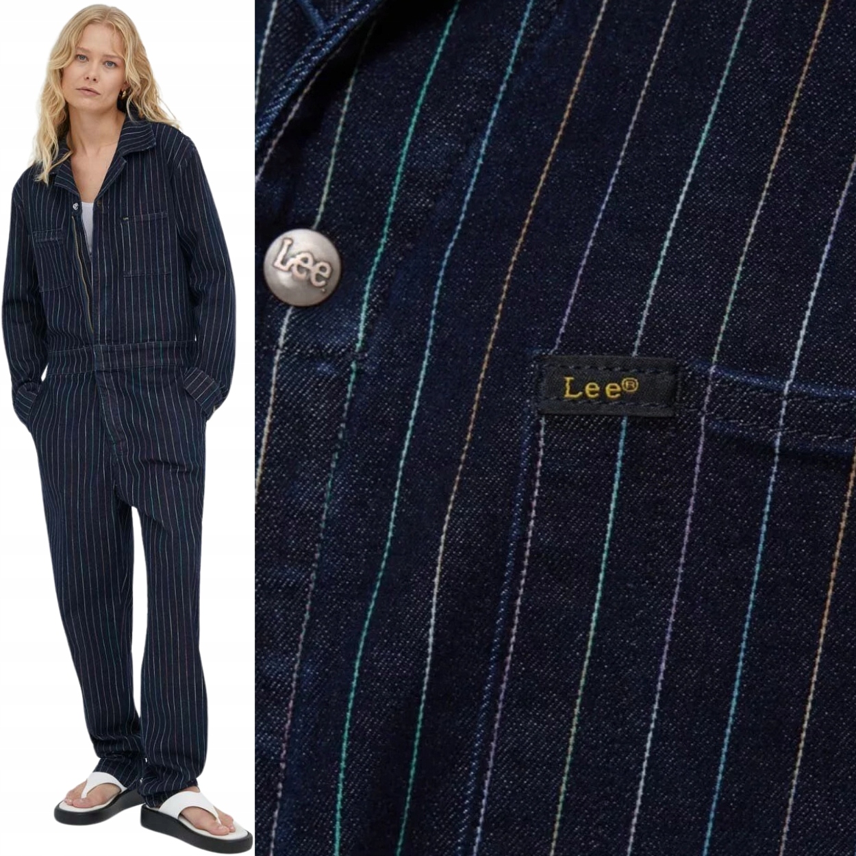 Lee Pride Hd Unionall Rainbow dámský džínový oblek s pruhem S