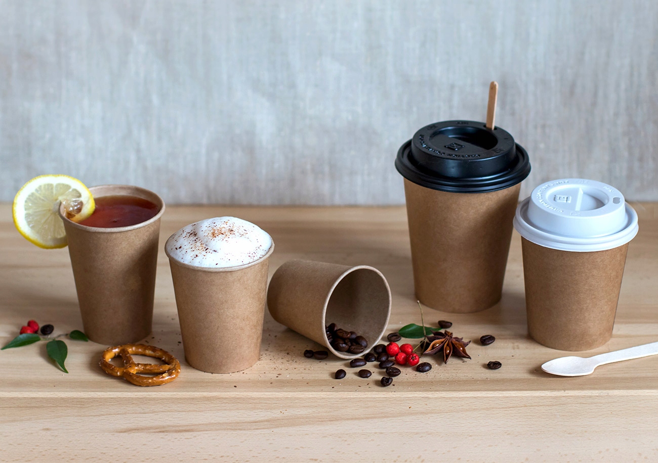 KUBKI PAPIEROWE DO KAWY 250ML EKO KRAFT + WIECZKA 100 SZT (do odsprzedaży) Marka inna