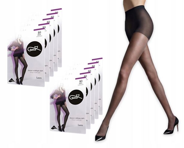 

Rajstopy Gatta Laura 40 den, kolory, 10-pak, 2-S