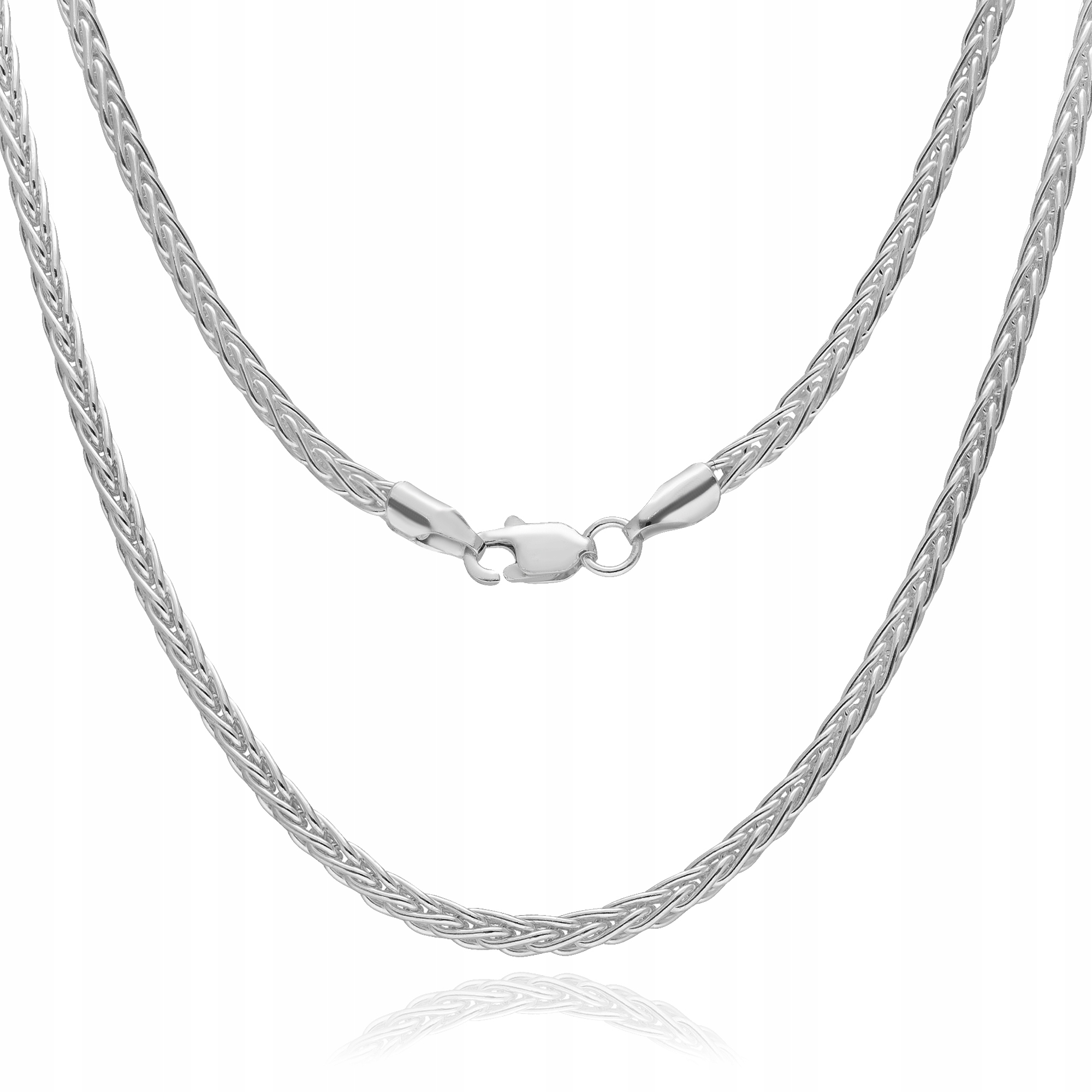 Dámský stříbrný Řetízek Spiga s liščím ocasem 60 cm