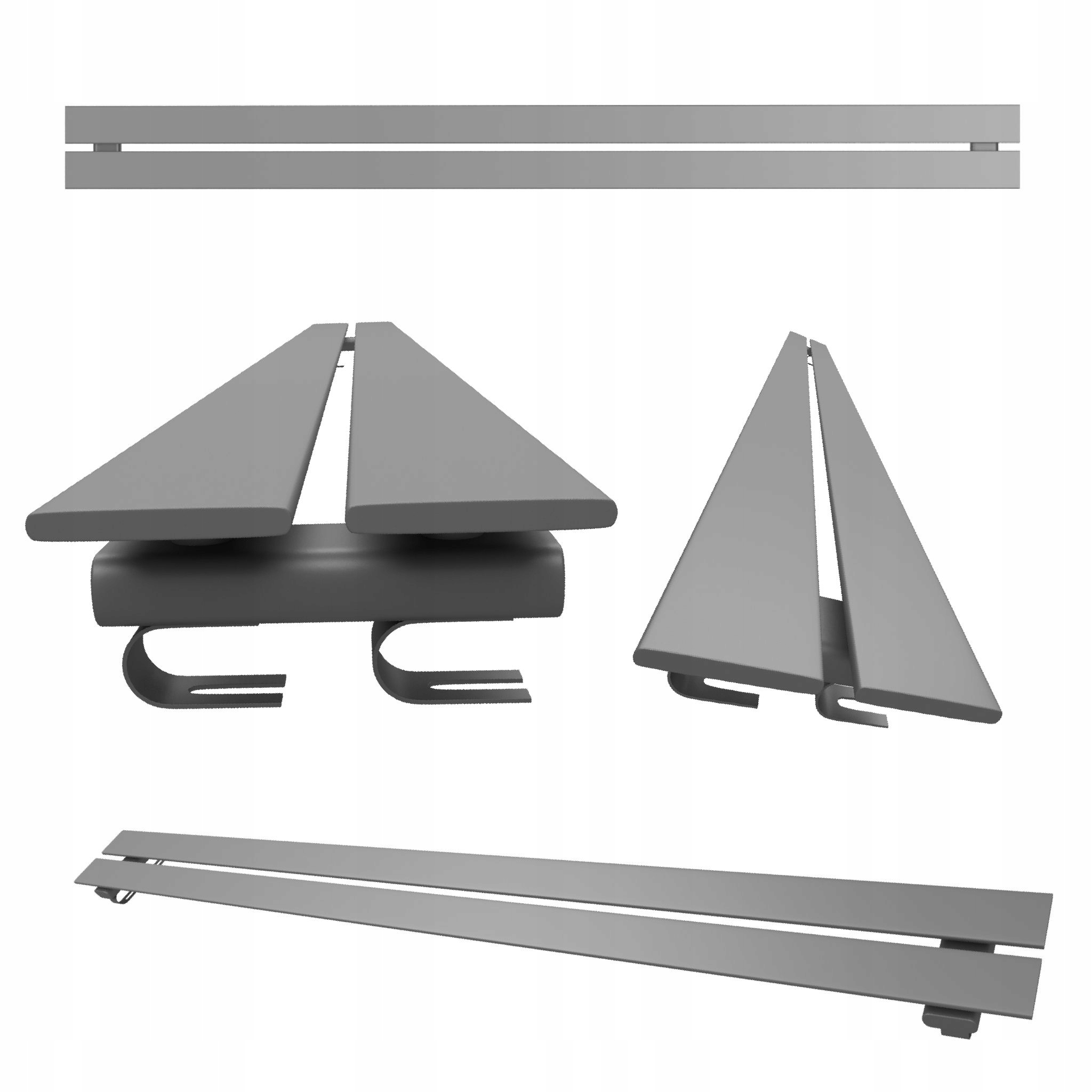 Pokojový radiátor úrovně Belloslim 15x180 antracit