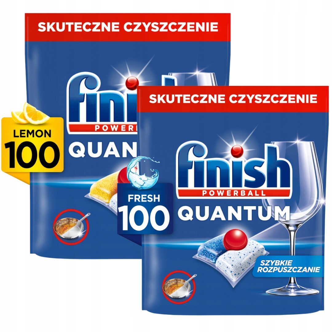 Levně Kapsle do myčky Finish Quantum 2x100 (200 kusů
