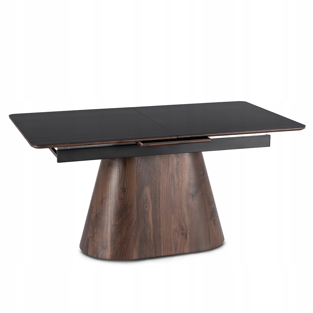 Keramický stůl Černý Rozkládací Elegantní Umělý Kámen Na Bázi Křemene Lisabon