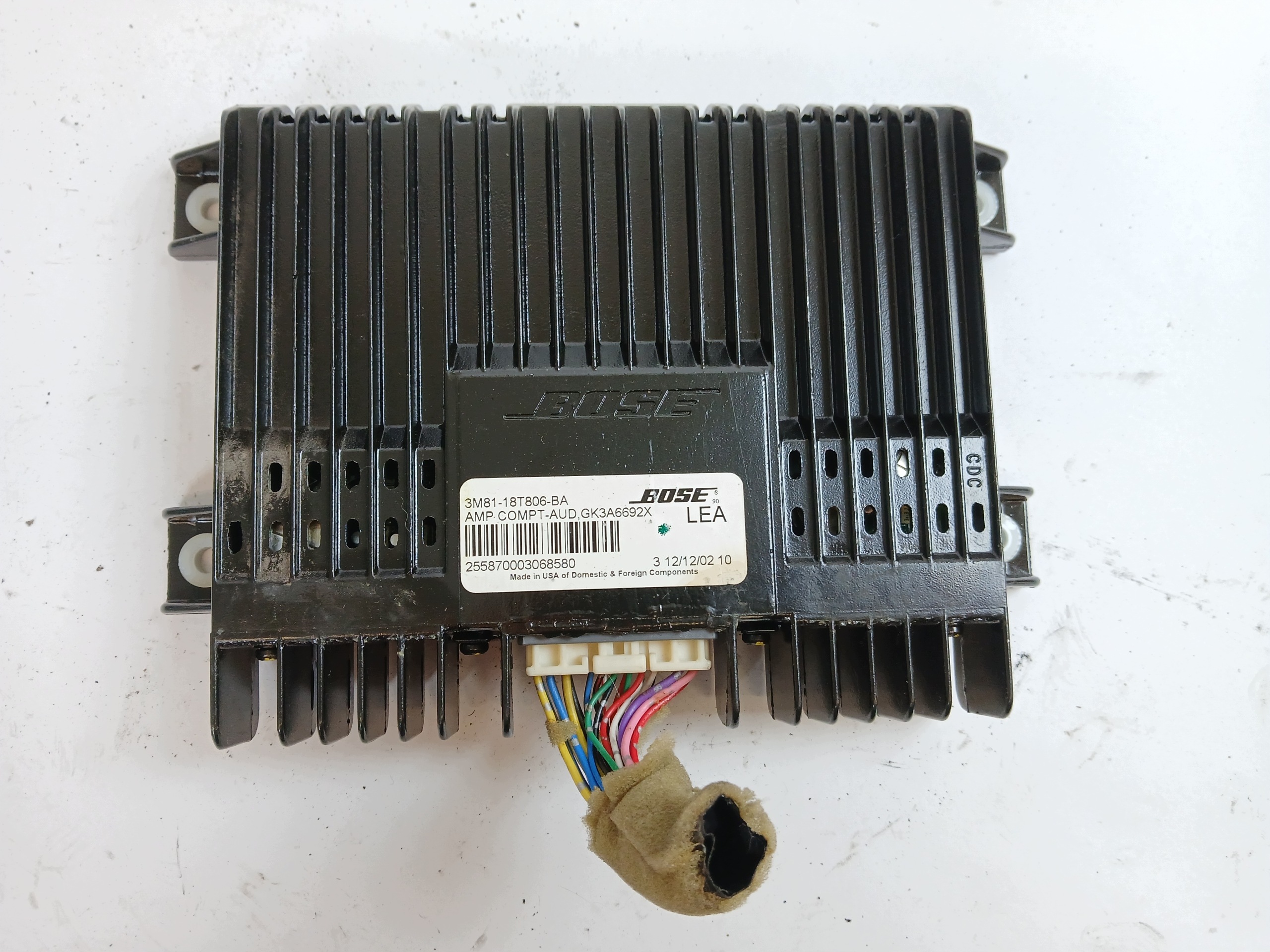 MAZDA 6 GG de l'amplificateur radio BOSE 3M8118T806BA
