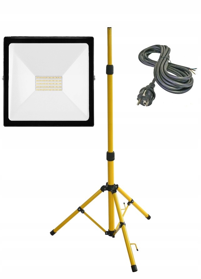 СТЕНД ШТАТИВ + СВЕТОДИОДНЫЙ ПРОЖЕКТОР 50 ВТ + КРЕПЛЕНИЕ РЕЗИНА 3 М