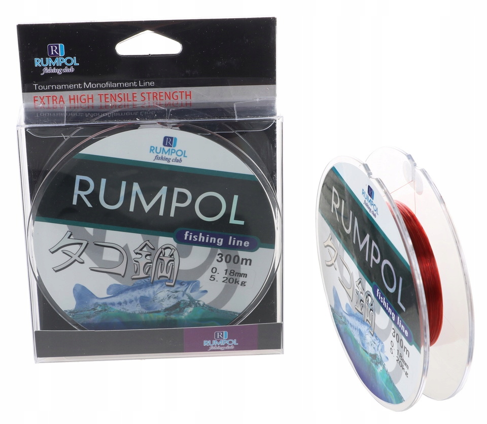 

Żyłka 300m Rumpol Brązowa 0,18mm 5,2kg ZR300