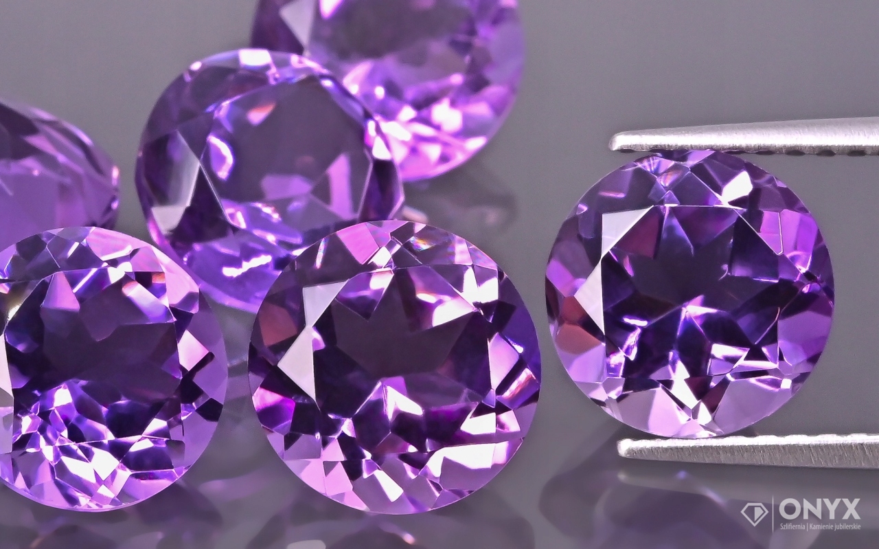 Ametyst A fazetovaný kulatý fi 10 mm