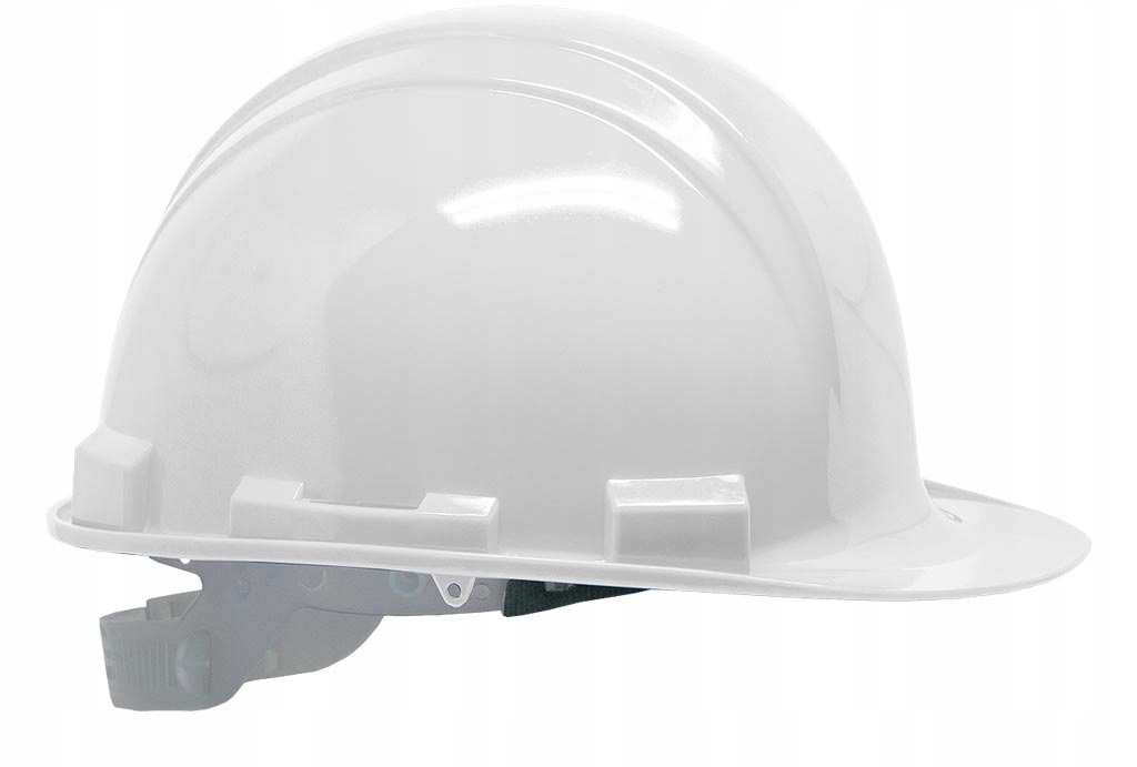 HEŁM OCHRONNY KASK BUDOWLANY REGULOWANY BIAŁY