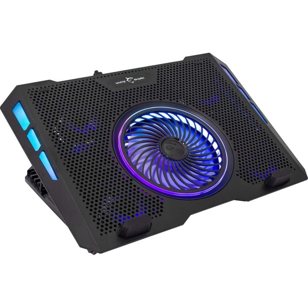 Podstawka chłodząca White Shark Aurora Rgb do laptopa 17,3", 5 wentylatorów